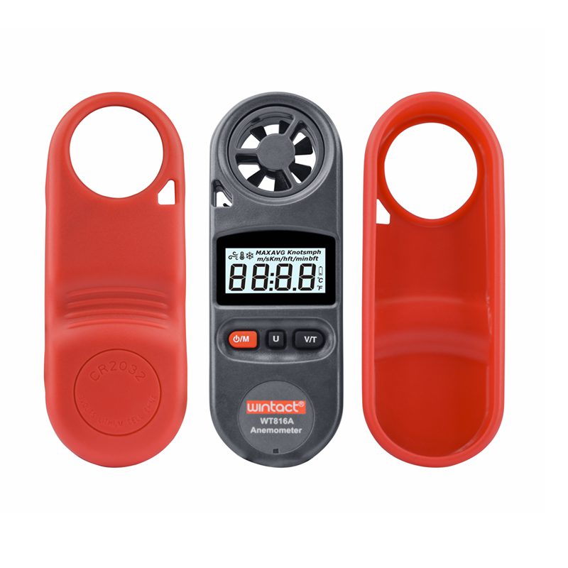 30m/ s digital vindmåler beaufort skala  ip67 lufthastighed  -10 ~ 45c vindtemperatur hastighed kuldeindikator måler måler  wt816a