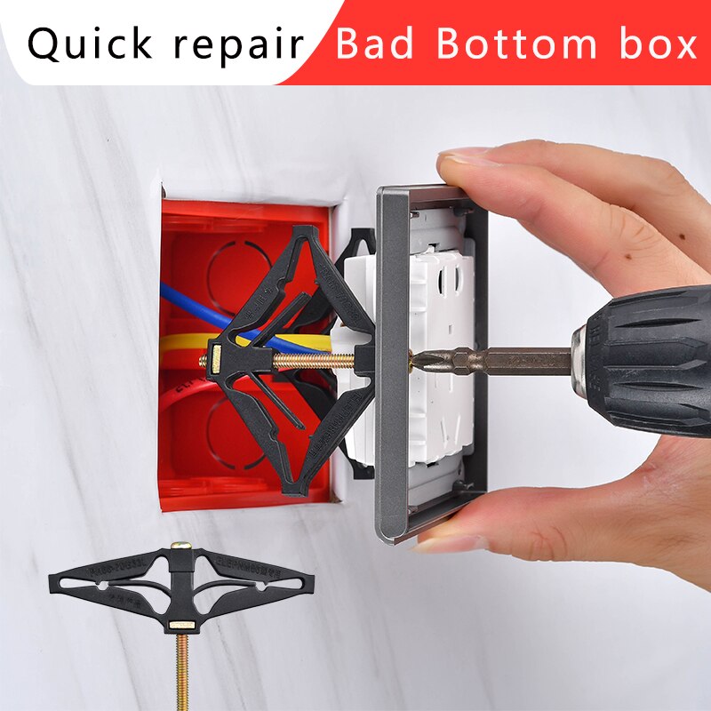 Damaged Concealed Switch Switch Cassette Repairer Bottom Box Diamond Repai Tool Wire Box Fixing Artifact
