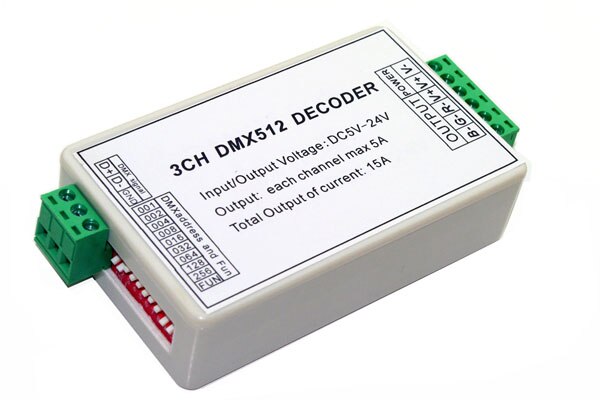 3CH DMX512 Dimmer Controller Decoder 5-24V Für Led-Licht Bar Modul WS-DMX-XB22-3CH: Default Title