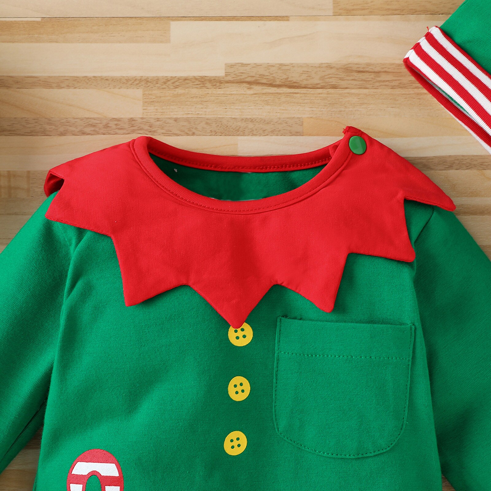 Baby Christmas Costume Infant Baby Girls Boys Santa Claus Clothes Christmas Hat+romper Jumpsuit Clothes Outfit 0-18m