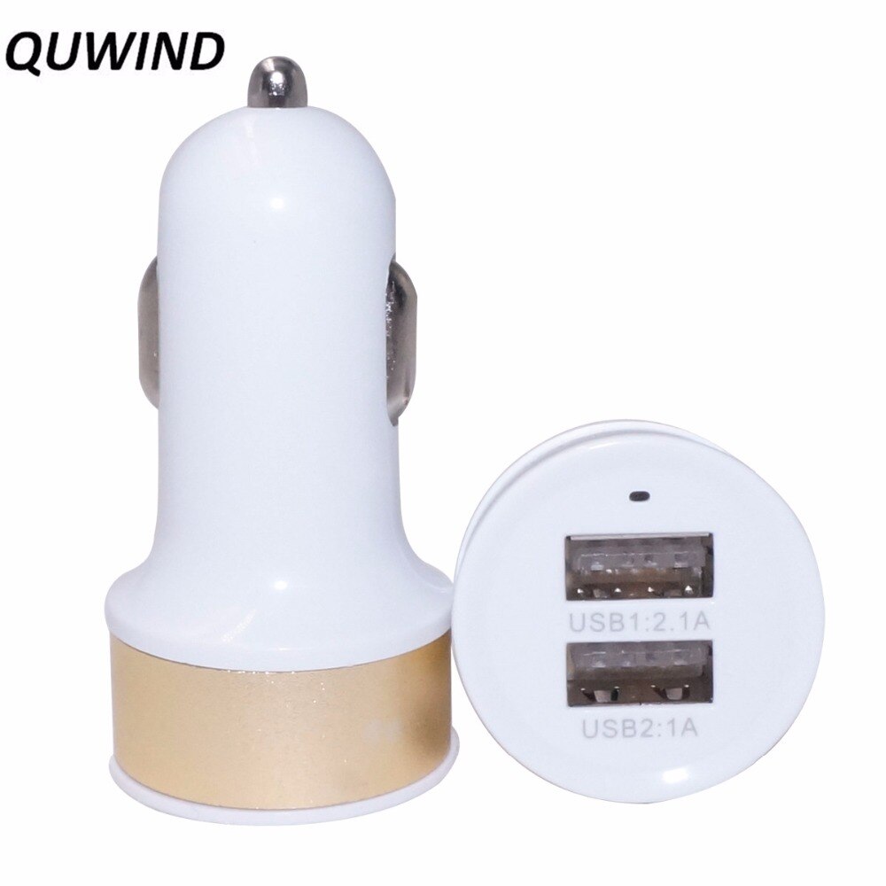 Quwind 5 v 1a dual usb autolader voor android note4 5 s5 iphone 5 5 s 5c 6 plus 6 s 7