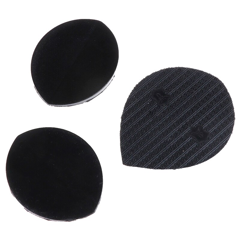 1pair Mens Black Rubber DIY Stick On Shoes Sole Anti-Slip Hard-Wearing Mat Soles Pads Sticker For Shoes