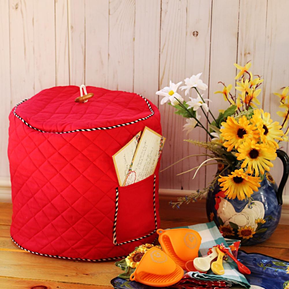Decorative Cover Great Red Dustproof Rice Cooker Cover Well-fitted Reusable Dust Cover