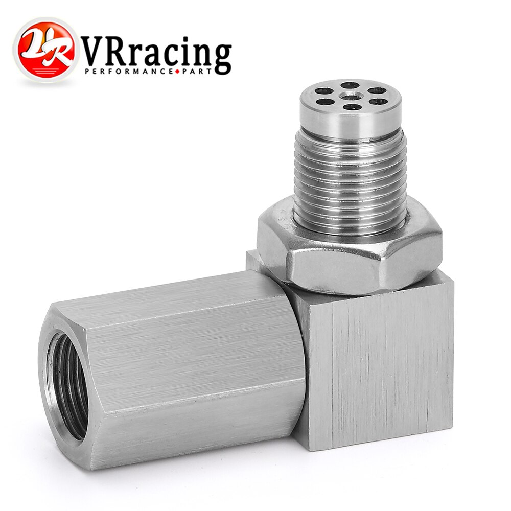 VR - Universal Oxygen Sensor Extender 90 Degree 02 Bung Extension Catalytic Converter O2 Oxygen Sensor Spacer M18X1.5 VR-OSE02