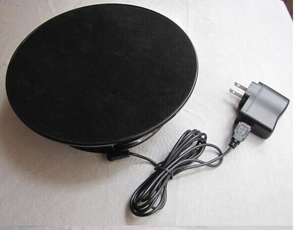 Brand Top 8" Rotating Display Stand Turntable Black velvet Battery or adapterPowerd
