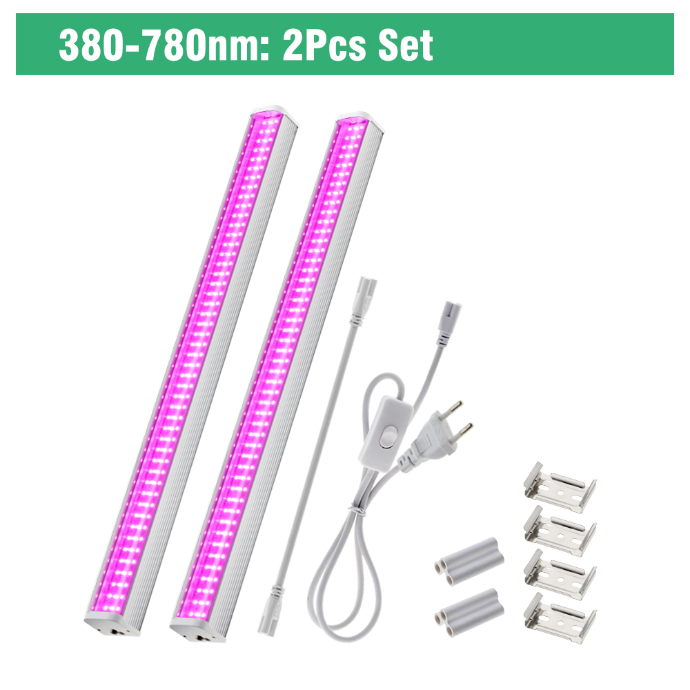 Luz LED de cultivo de espectro completo para plantas de invernadero 4000K AC100V 265V IP65 resistente al agua para flores vegetales: Blanco
