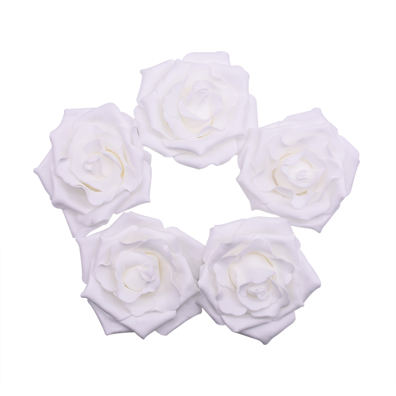 Roses artificielles en mousse 10cm 10 pièces | Têtes de fleurs artificielles pour Bouquet de mariage, couronne décorative pour la maison, décoration en boule bricolage pour mariage: F01