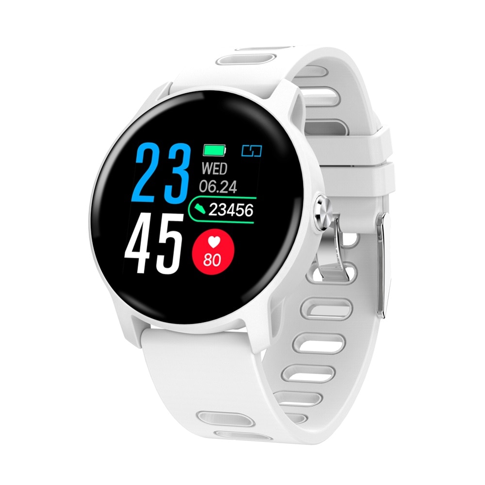Senbono S08 Smart Horloge Mannen IP68 Waterdichte Fitness Tracker Hartslagmeter Smartwatch Vrouwen Klok Voor Android Ios Telefoon: White