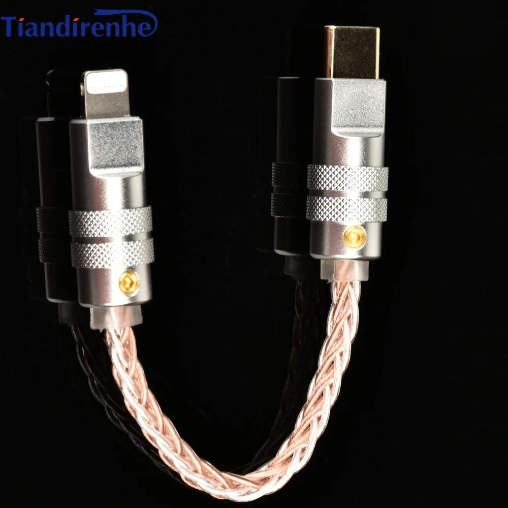 Tiandirenhe new upgrade hifi otg cable ios to type-c copper-silver cable for iphone 15 12 13 14 pro max 11 android top quality tt3