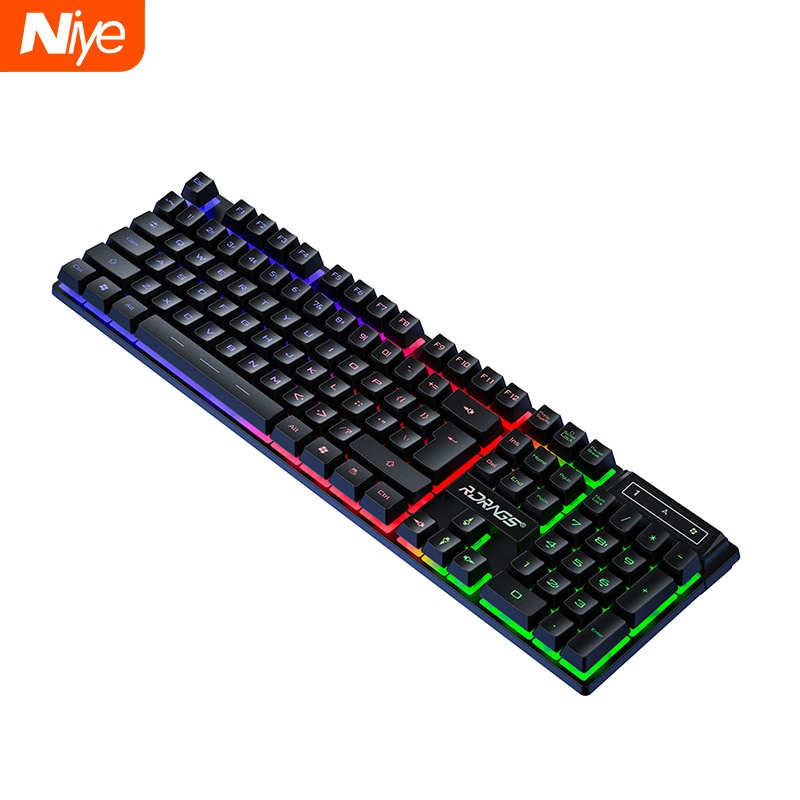 Gaming E-sport Keyboard and Mouse Wired Mechanical keyboard backlight Gamer keyboard mice 3200DPI Silent Mouse Set For PC laptop