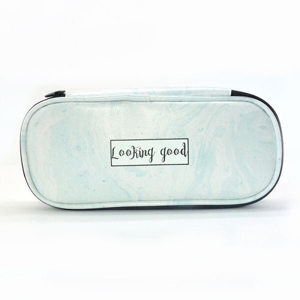 Pennfodral i marmor pennfodral för skolan papelaria estuches para el colegio etui pensil box kawaii trousse scolaire stylo: G pu