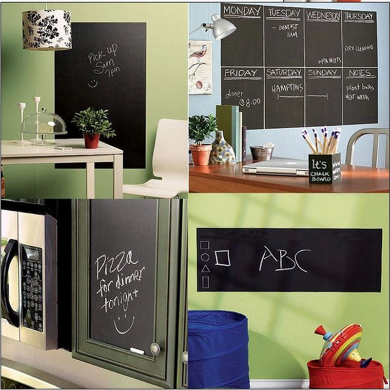 Chalk Board Blackboard Stickers Removable Vinyl Draw Decor Mural Decals Art Chalkboard Wall Sticker For Kids Rooms EJ871243