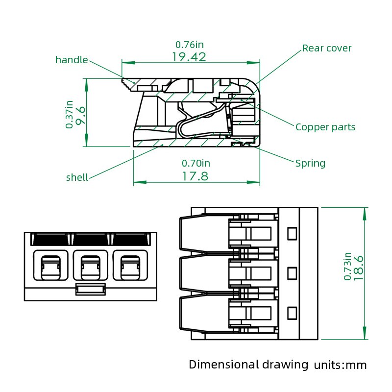 30 stuks 32A draad connectoren compacte splice connectoren snelkabel connectoren lichte aansluitingen