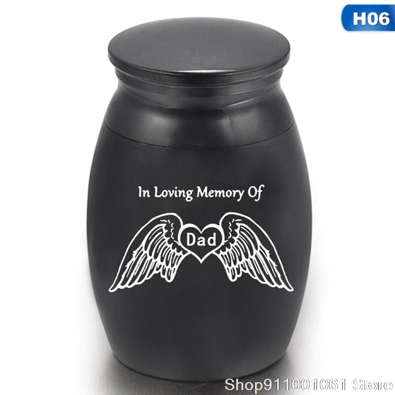 A Pets Keepsake Casket Columbarium Pets Memorials Mini Size Letter Black Pets Dog Cat Bird Mouse Cremation Ashes: H06