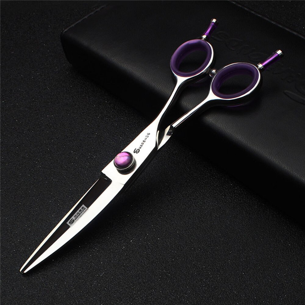 Professionele kappers schaar 6.0 inch lancet schaar Japan 440c roestvrij staal haar schaar kapper schaar: curved scissor