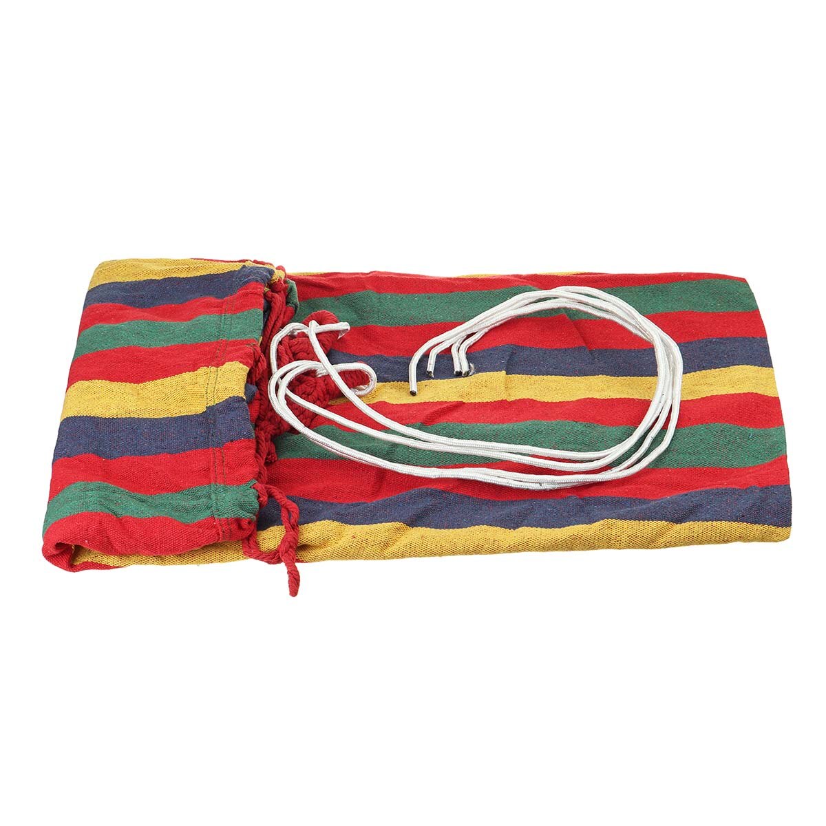 Portable Hammock Outdoor Hammock Beach Travel Camping Garden Sports Home Swing Canvas Stripe Hang Bed Hammock Double People