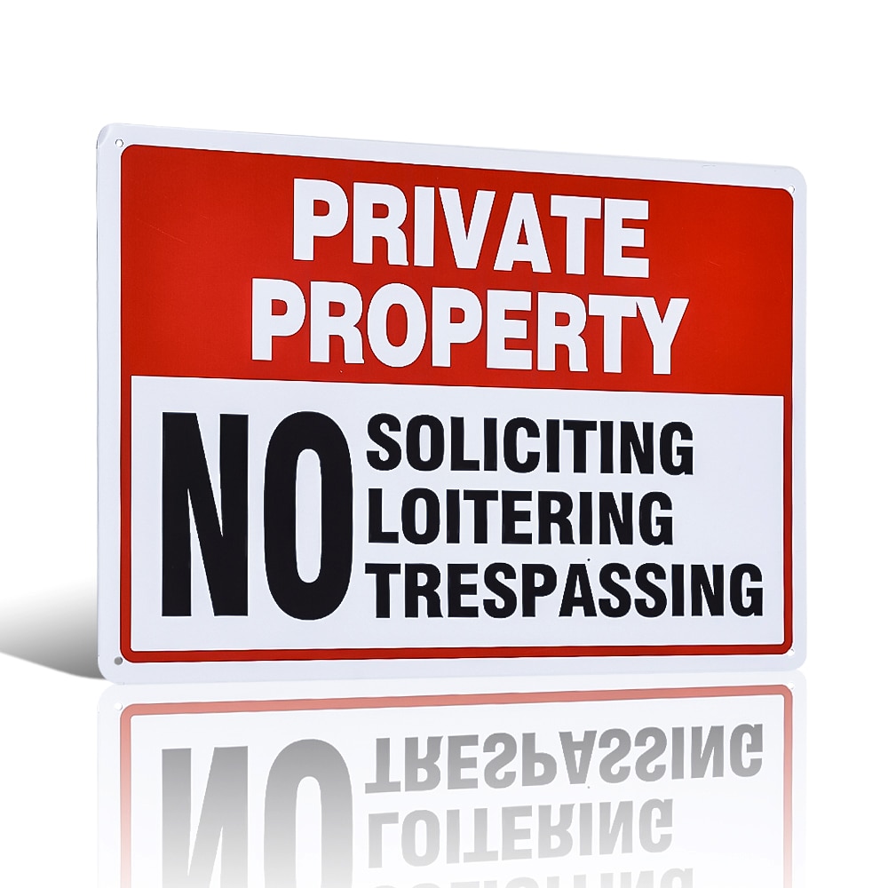 Bord 'niet betreden, niet rondhangen' - uv-bestendig en weerbestendig