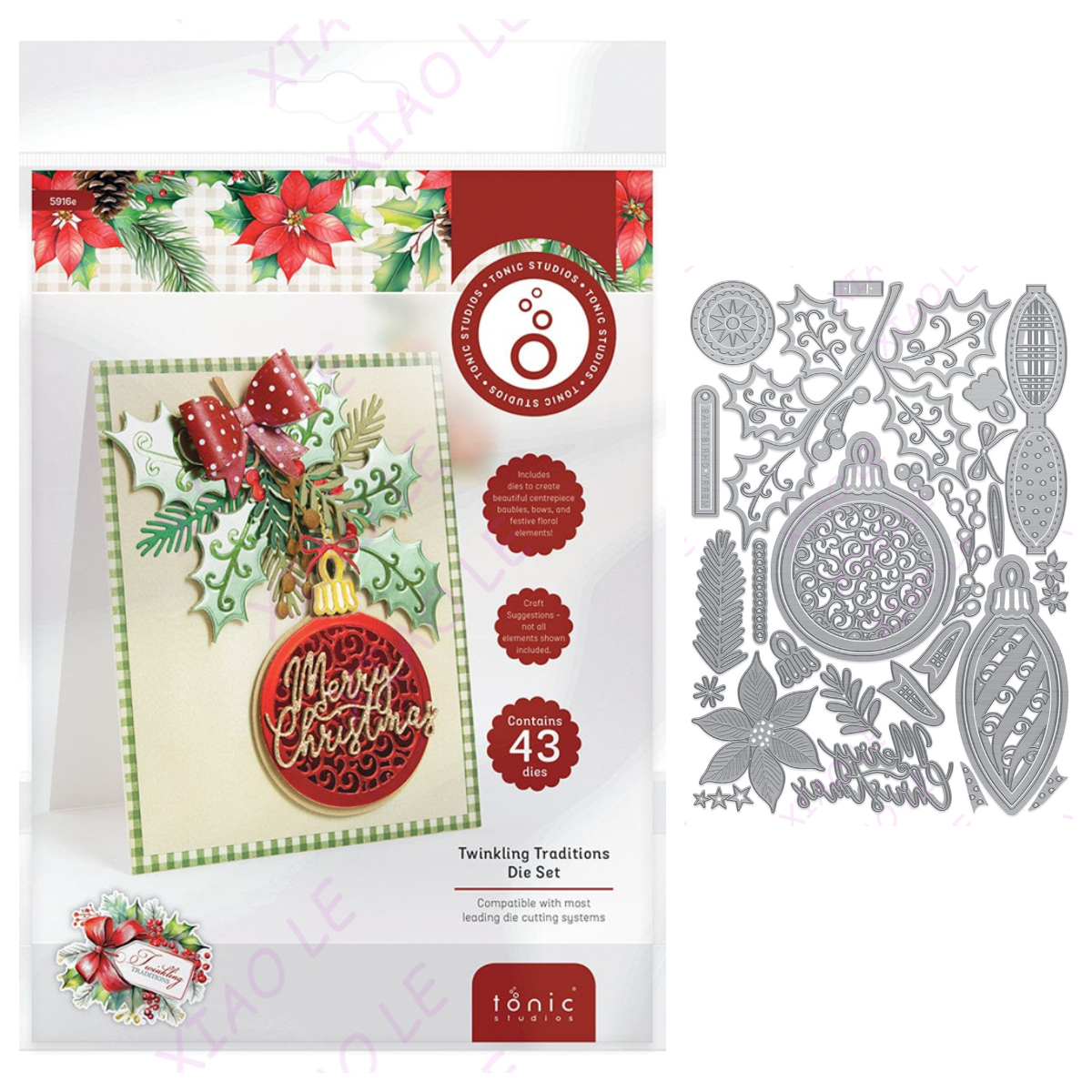 Juego de troqueles de bolsa de de Navidad Jolly Jingles, troqueles de corte artesanales de Metal, papel para álbum de recortes, decoración de diario, tarjeta en relieve hecha a mano: Caqui oscuro