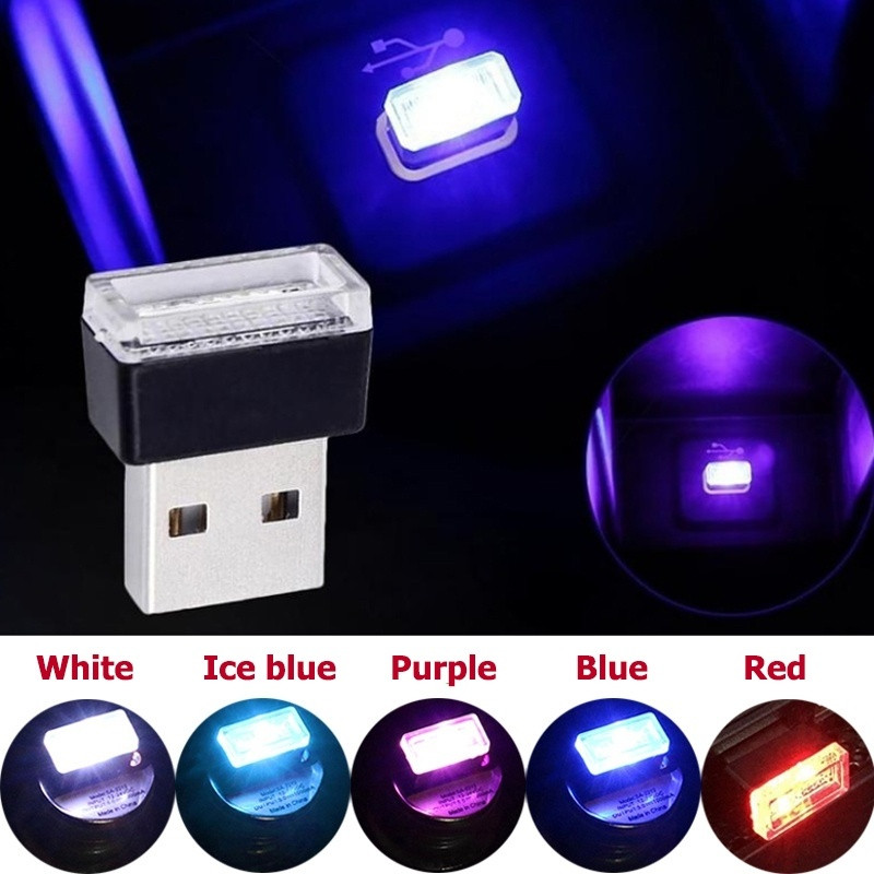 Mini Usb Led Auto Interieur Licht Neon Sfeer Ambient Lamp