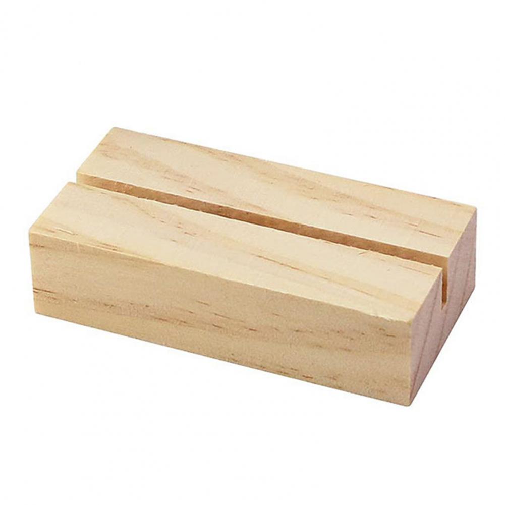 base portacarte in legno supporto per segnaposto ad alta resistenza staffa porta biglietti da visita per cartoline: Default Title