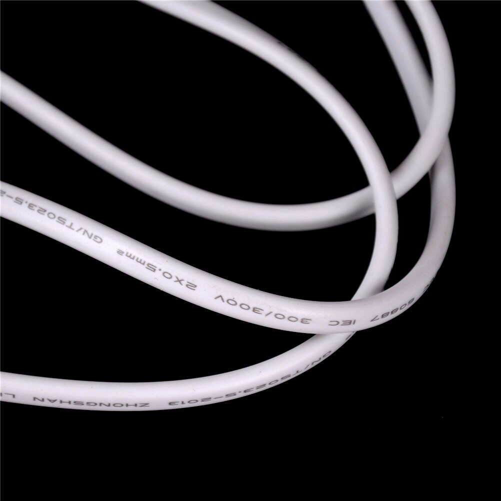 1m 1 stk volex eu europeisk 2- -pinners strømkabel for mac mini-ruter for apple tv  ps2 ps3 slim strømkabel
