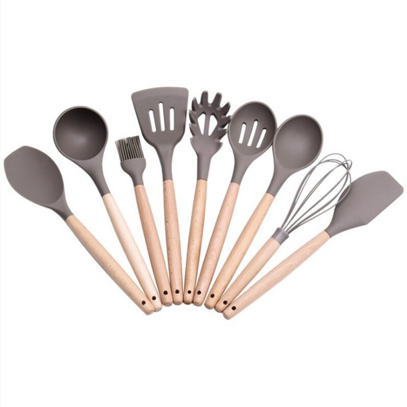 1pc- dreje silikone køkkensæt suppeske køkkenredskaber madlavning non-stick køkkentilbehør