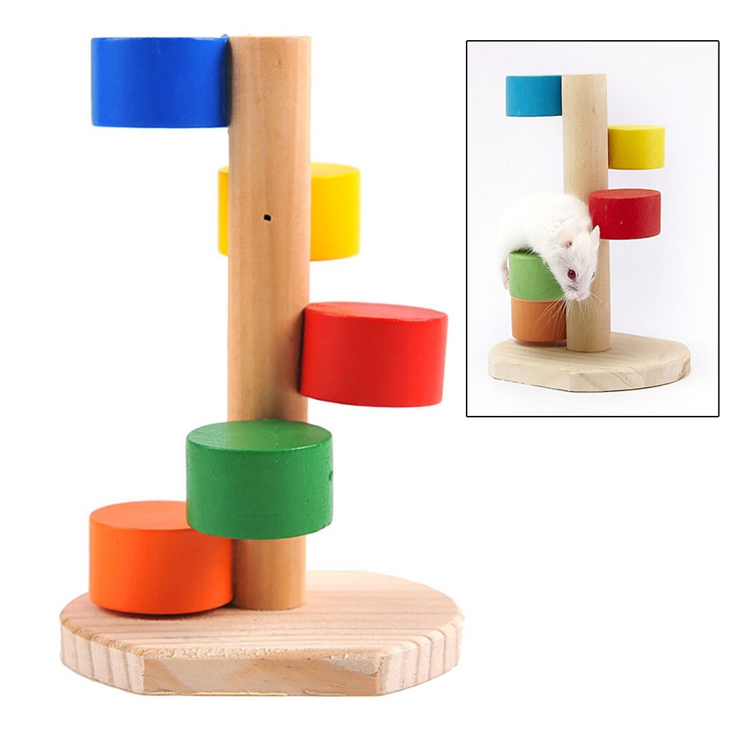 Random Color Hamster Toy Funny Multifunctional Hamster Chew Toy Hamster Supplies Small Animal Ladder Training Toys