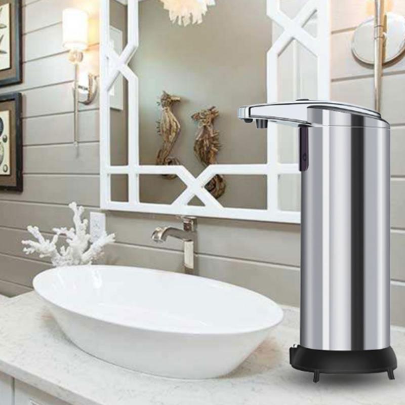 Automatische Flüssigkeit Seife Spender Infrarot spüren Seife Spender Touchless Edelstahl Hand Sanitizer Für Küche Schlecht