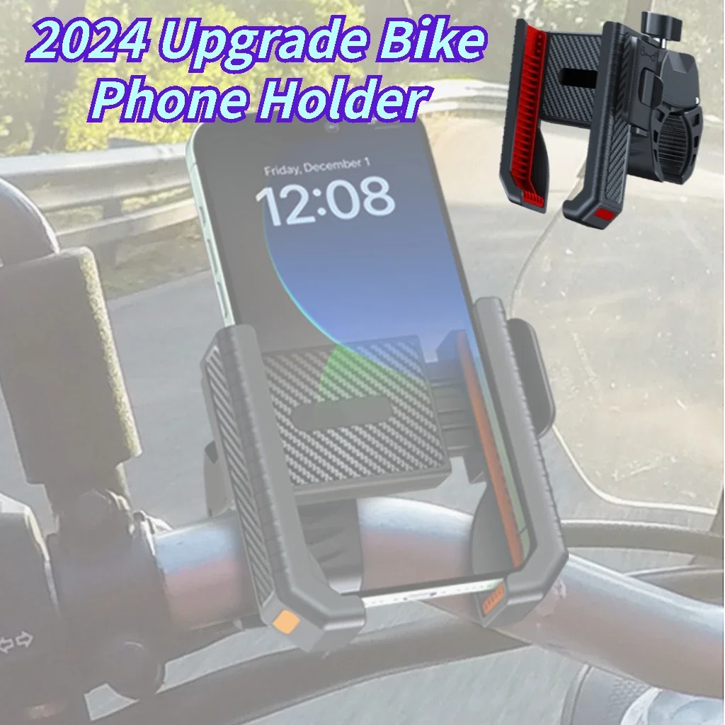 Bike Phone Holder Shockproof Elastic Bicycle Motorcycle Silicone Mobile Phone Holder Anti-Shake Motorcycle Phone Mount Supplies