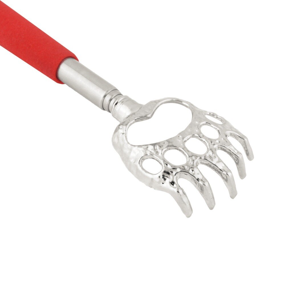 1 Pc Bear Claw Gezonde Rug Scratcher Zinklegering Draagbare Uitschuifbare Handy Pocket Pen Clip Terug Scratcher