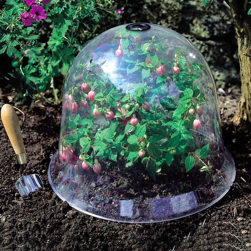 Cloche en plastique pour serre, Cloche de jardin, couvertures de plantes, Valve respirante pour décoration de jardin, protection des plantes, couverture en plastique
