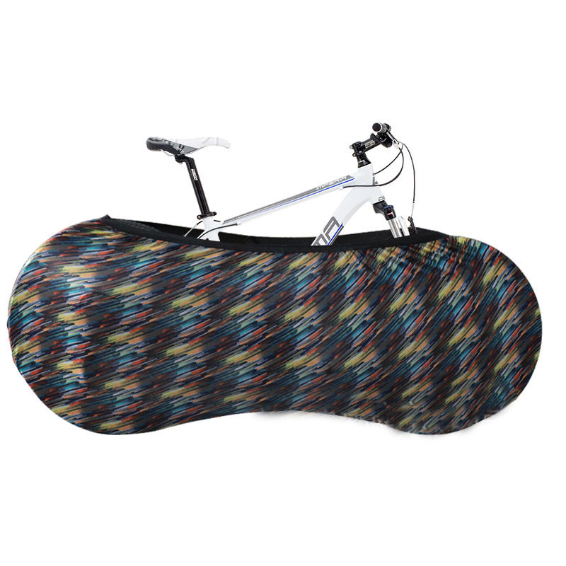 Cubierta protectora para bicicleta de montaña, equipo protector para bicicleta de carretera, cubierta de marco de ruedas antipolvo, bolsa de almacenamiento a prueba de arañazos, accesorios para bicicleta: Rosa