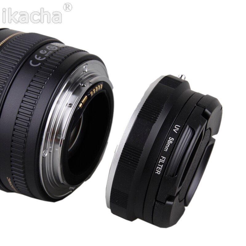Digitalkamera Makro-objektiv Umge Adapter + 58mm UV + 58mm objektivdeckel für sony