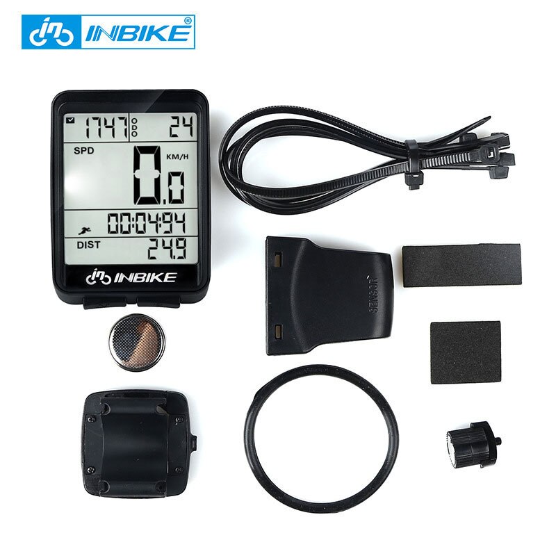 Fahrrad Computer Kilometerzähler Professionelle Drahtlose Und Verdrahtete Wasserdichte Fahrrad Computer Speedomter LCD Stoppuhr Tachometer für Fahrrad: kabellos Weiß