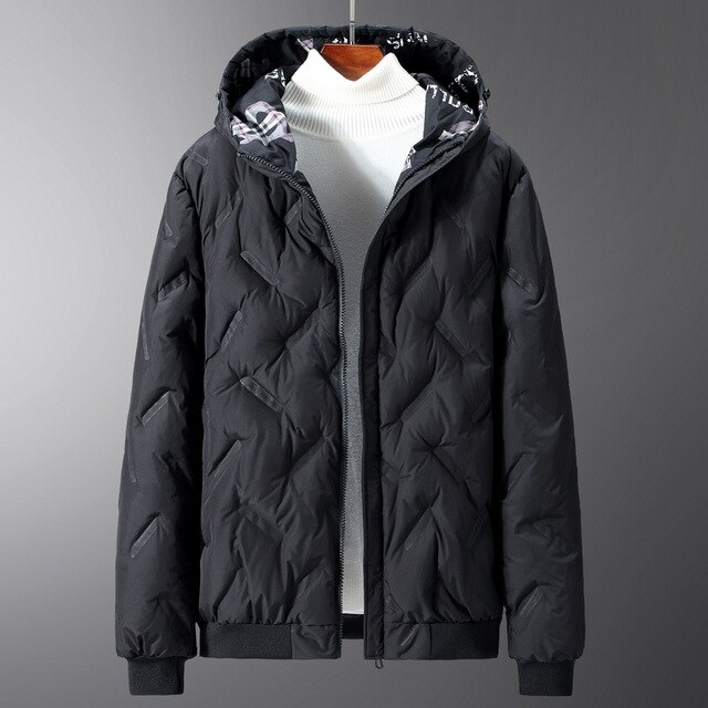 Grote maat 4xl-10xl dikke herenjas voor de winter casual klassiek warm winddicht bovenkleding parka hoodie jas heren: Zwart / 6xl
