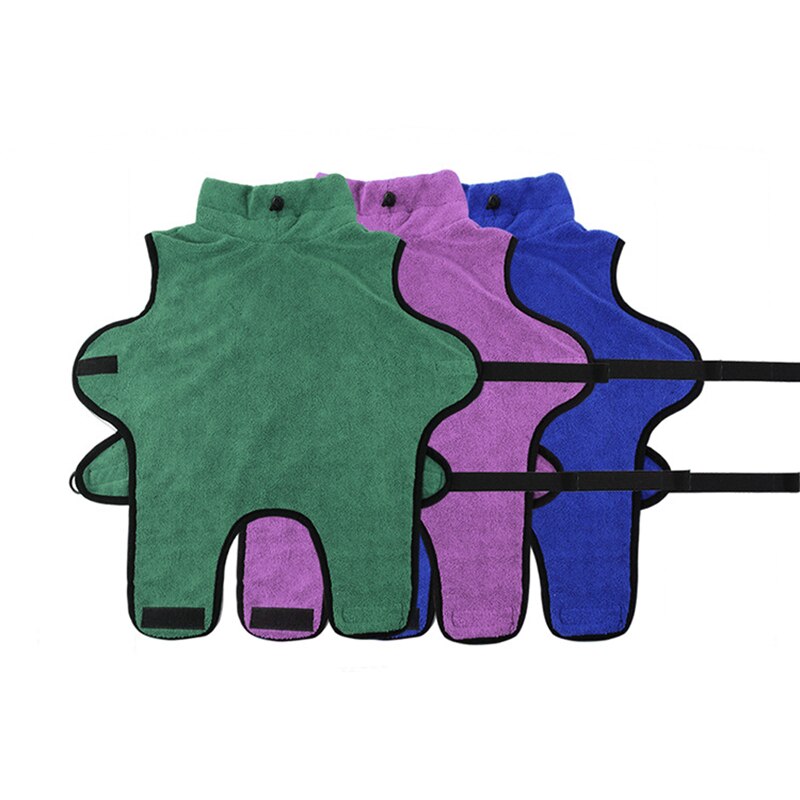 Serviettes de bain absorbantes pour chiens et chats, peignoir à la en fibres ultrafines, serviette de bain à séchage rapide, vêtements d'essuyage pour animaux de compagnie, fournitures pour animaux de compagnie,