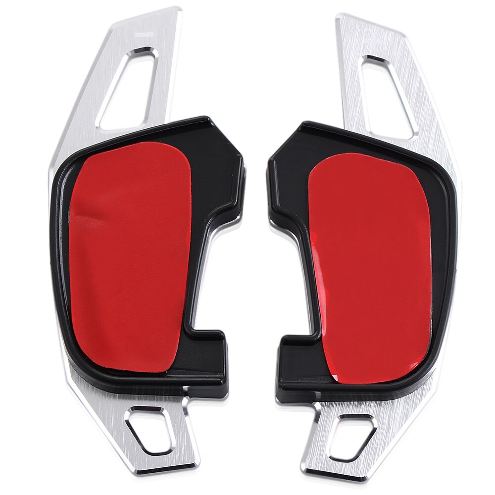 Voiture volant DSG palettes de changement de vitesse extension manettes de vitesse autocollants pour VW Volkswagen Golf GTI R Rline GTE GTD MK7 accessoires de voiture: Argent