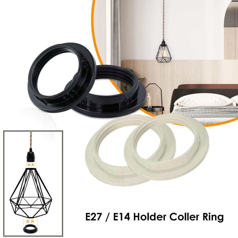 E27 Lampshade Ring Adapter Black/White Light Shades Collar Ring Adaptor Bulb Holder Lamp Shade Accessories