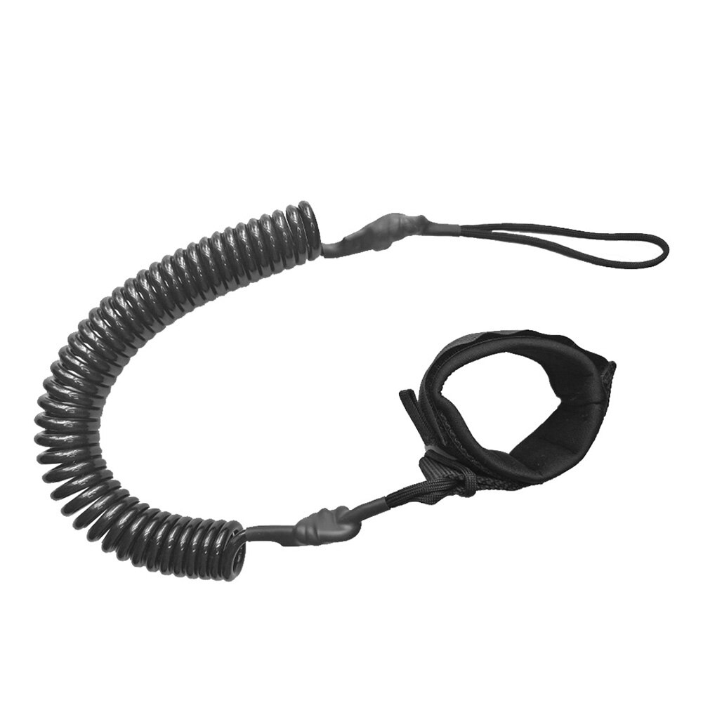 10 fuß lange, aufgerollte surfbrett-leash, stand-up-paddle-board-knöchel-leash, sup-board-fuß-bein-seil, surfbrett-raft-kajak-seil