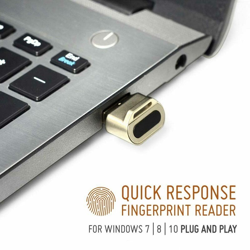 Mini USB Fingerprint Reader for Windows 8 / 10 Hello Quick Response Press Login