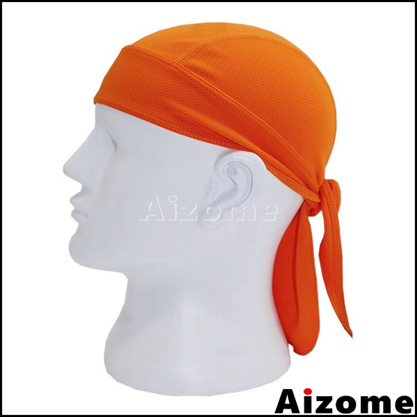 Pañuelo pirata para la cabeza para 1x hombres y mujeres, pañuelo para la cabeza tipo do-rag, pañuelo para la cabeza estilo motociclista, pañuelo para la cabeza estilo hip hop rock.: Naranja