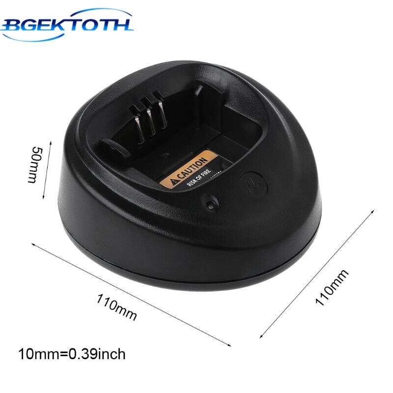 BGEKTOTH Basis Ladegerät für Motorola CP040 CP140 CP150 CP160 CP180 CP200 CP200XLS EP450 GP3188 Walkie Talkie Radio Zubehör