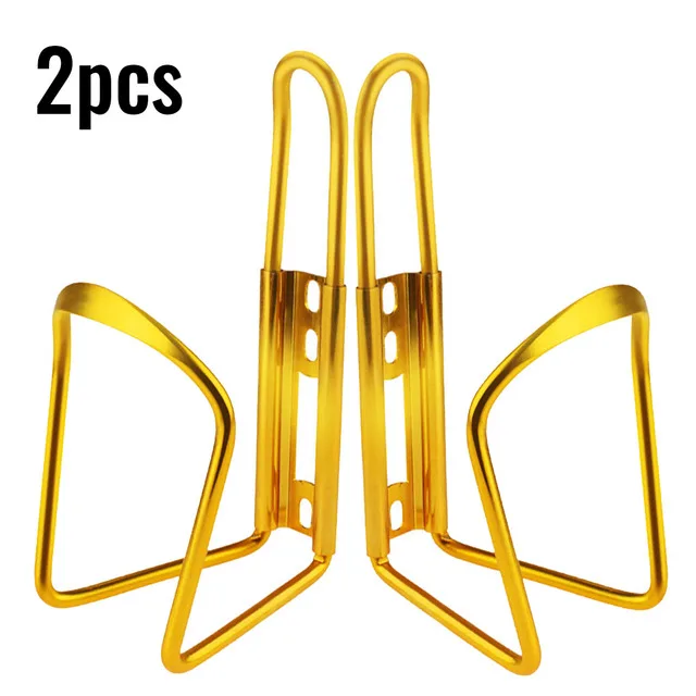 2pcs Bicycle Bottle Holder Outdoor Road Mountain Bike Water Kettle Cage Rack Aluminum Alloy Universal Cycling Drink Holder Cup: WHITE