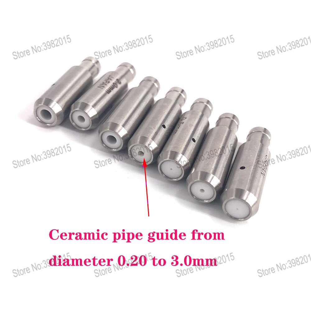 WEDM Drill Electrode Tube Ceramic Pipe Guide 6*8*30mm 1 Piece for WEDM Drilling Hole Machine