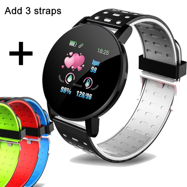 Arvin Bluetooth Smart Watch Men Blood Pressure Smartwatch Women Watch Sport Tracker Smartband WhatsApp For Android Ios: add 3 strap