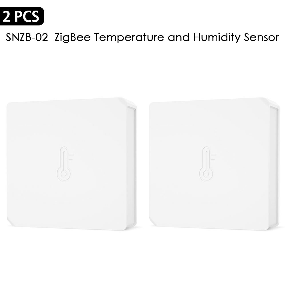 Sonoff Zigbee Temperatur Und Feuchtigkeit Sensor SNZB-02 Arbeit Mit Ewelink Zbbridge Alexa Google HomeAssistant ZHA MQTT Verfügbar: 2 Einheiten