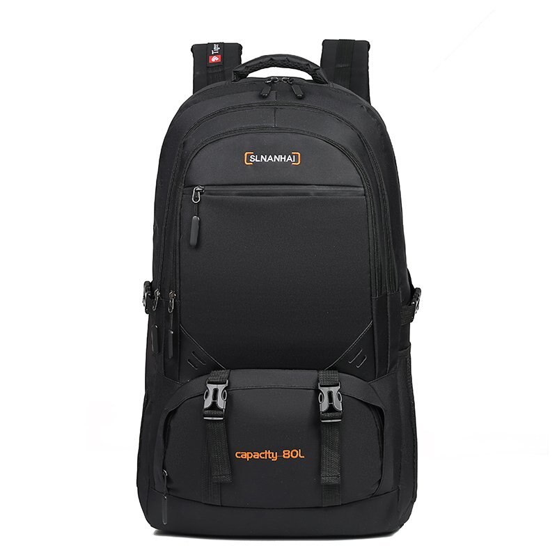 80L Bergsteigen Laptop Rucksack Männer Große Kapazität Reisetasche Pack Verstellbaren Riemen Wasserdichte Rucksäcke Computer Taschen Für Männer: Orange