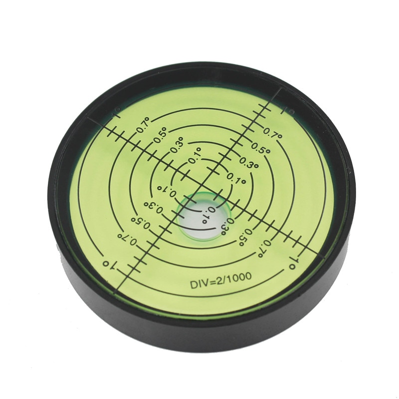 Haccury høj præcision metal cirkulært niveau boble vaterpas boble grøn diameter 60mm højde 12mm