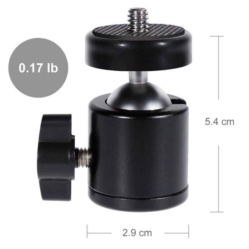 Camera Mount,360° Screw Mini Camera Ball Head Swivel Bracket Mount Ball Head for DSLR Camera,Light Stand,Tripod(2 Pcs)