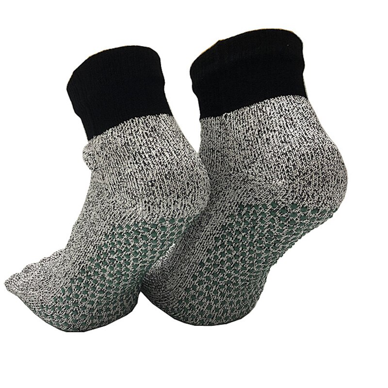 HPPE 5 Level Anti-cut Socks Outdoor Beach Wear-resistant Silicone High-strength Toe Socks Protection Anti-stab Five-finger Socks: B
